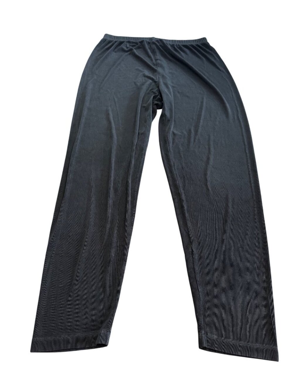 Chico's Travelers Pants Vintage Size 1 Medium Black Pullon Slinky Office